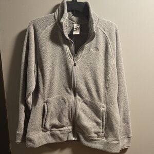 The North Face Women's Gray Full-Zip Fleece Jacket